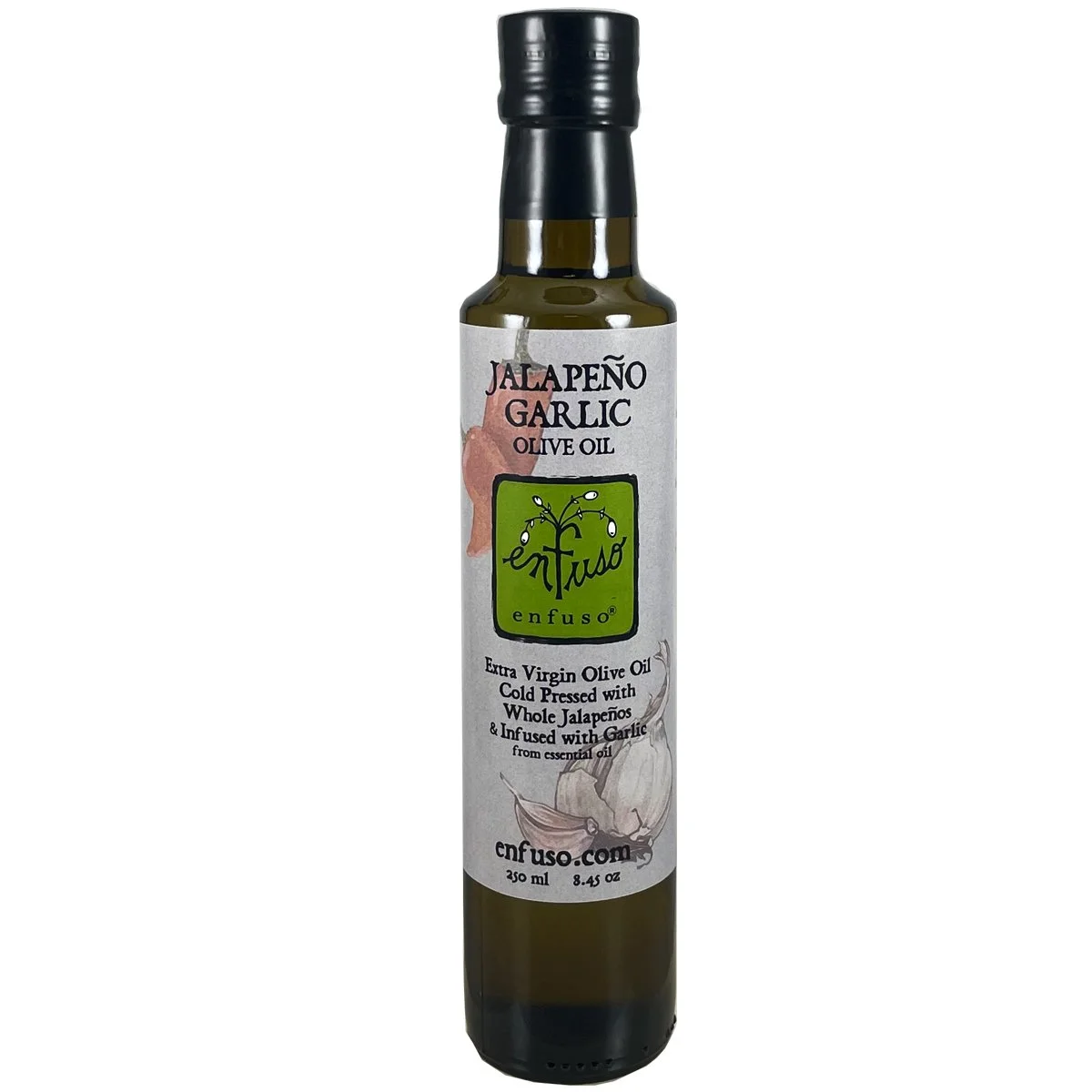 Co-pressed and Infused Olive Oil - Jalapeño Garlic — enfuso